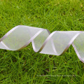 Eco-friendly silver ribbon, organza ribbon in stock